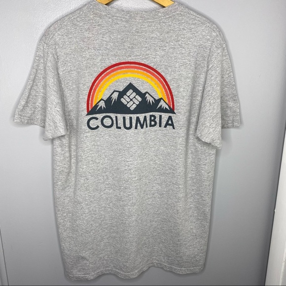 COLUMBIA Gray Short Sleeve Graphic Tee - Picture 4 of 5